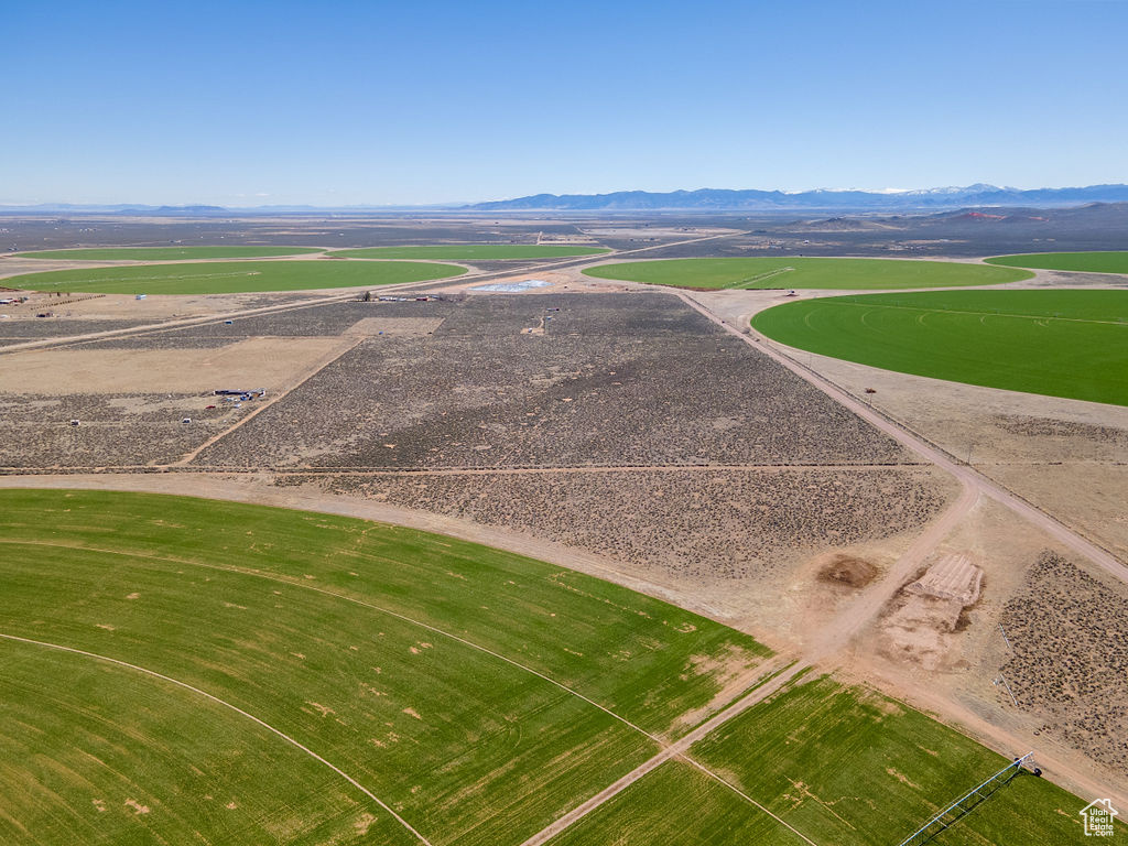 Bird's eye view with a mountain view and a rural view