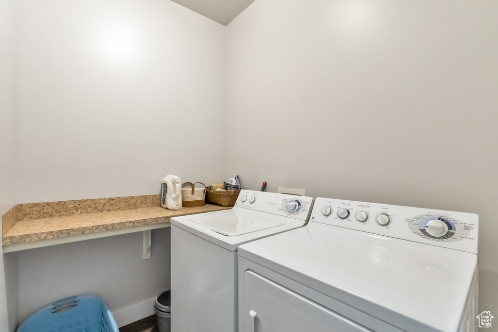 Laundry area with independent washer and dryer