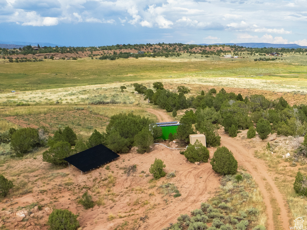 Bird's eye view featuring a rural view