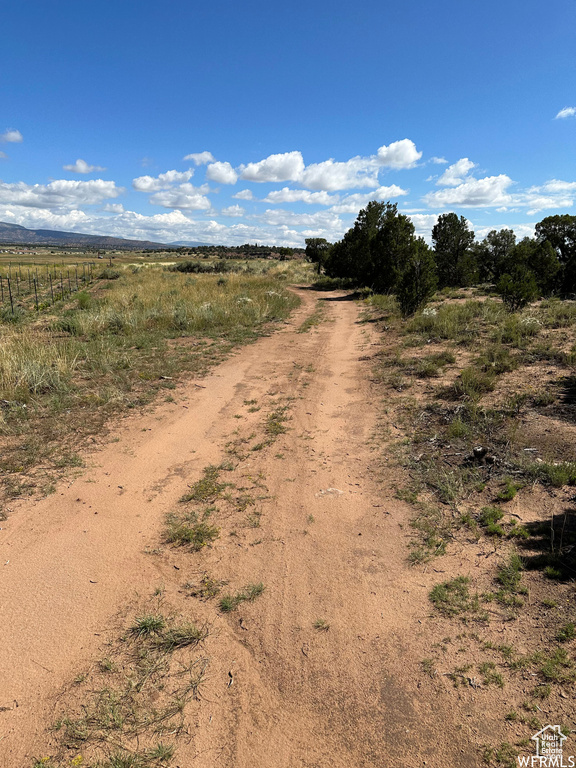 View of road with a rural view