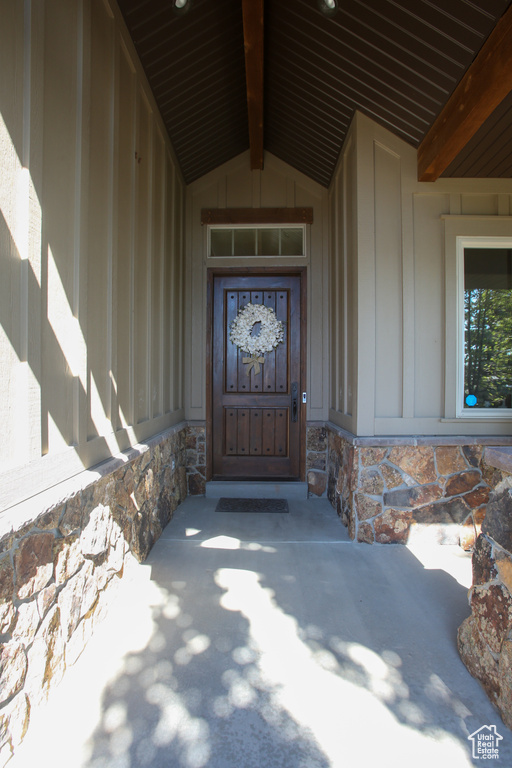 View of entrance to property