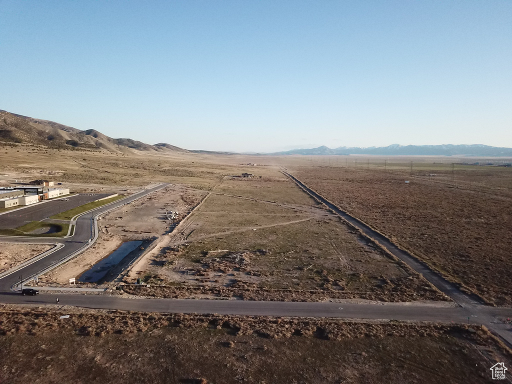 Drone / aerial view with a rural view and a mountain view