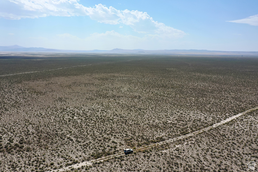 Drone / aerial view featuring a rural view and a mountain view