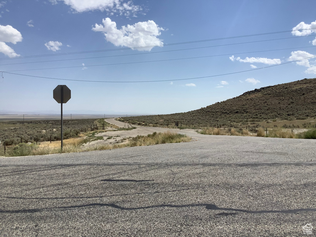 View of road featuring a mountain view