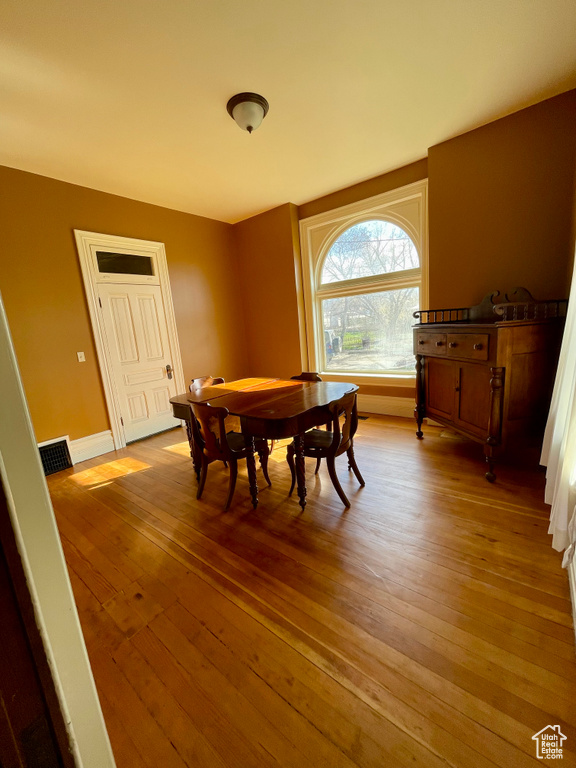Dining room featuring light hardwood / wood-style flooring