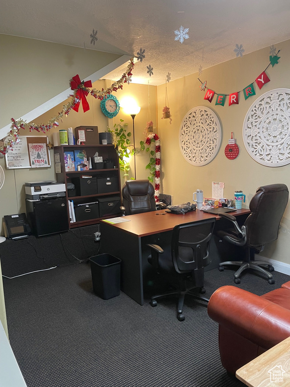 View of carpeted office