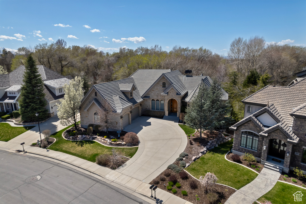 View of birds eye view of property