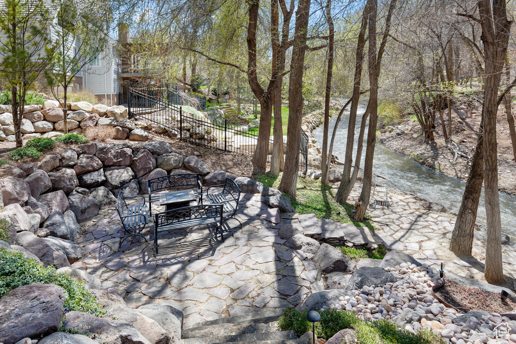 View of patio