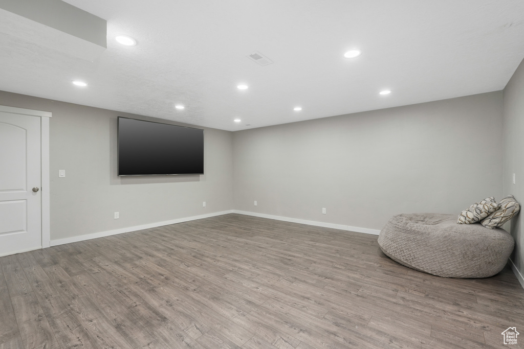 Interior space featuring light hardwood / wood-style floors