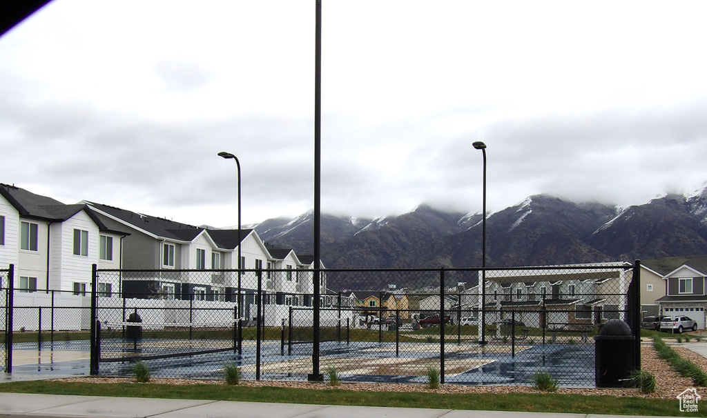 View of property's community with a mountain view