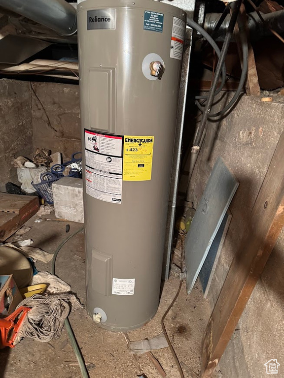 Utilities with electric water heater