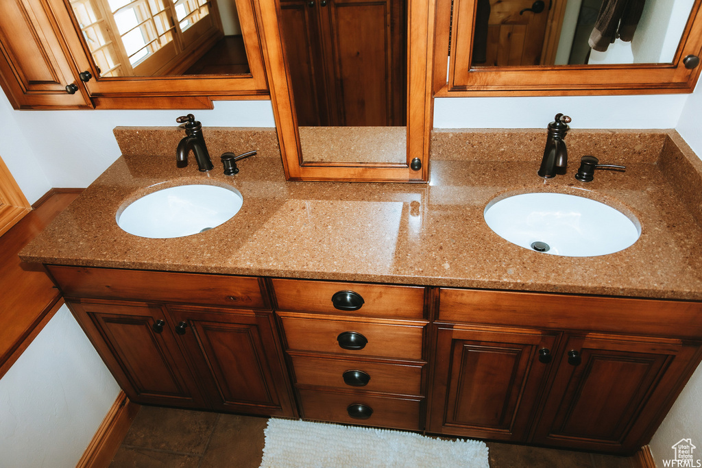 Bathroom featuring vanity