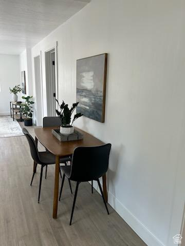 Dining room featuring hardwood / wood-style floors
