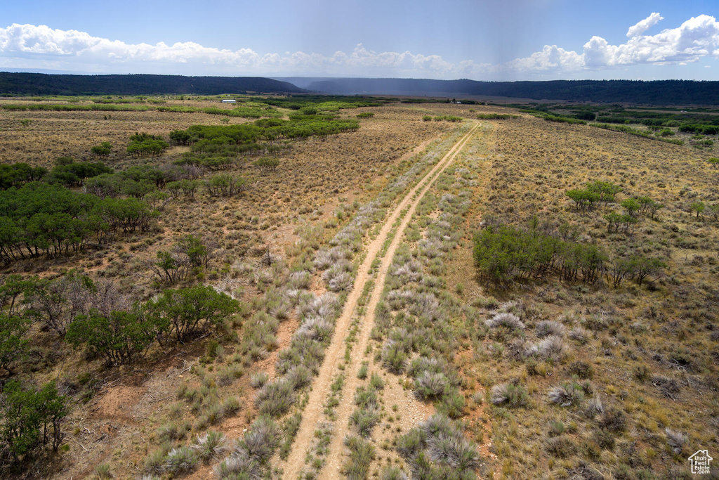 Aerial view featuring a rural view