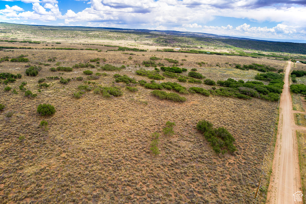 Aerial view featuring a rural view