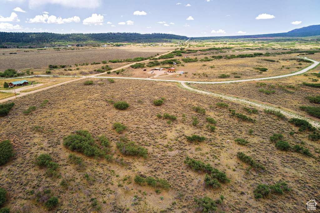 Aerial view with a rural view