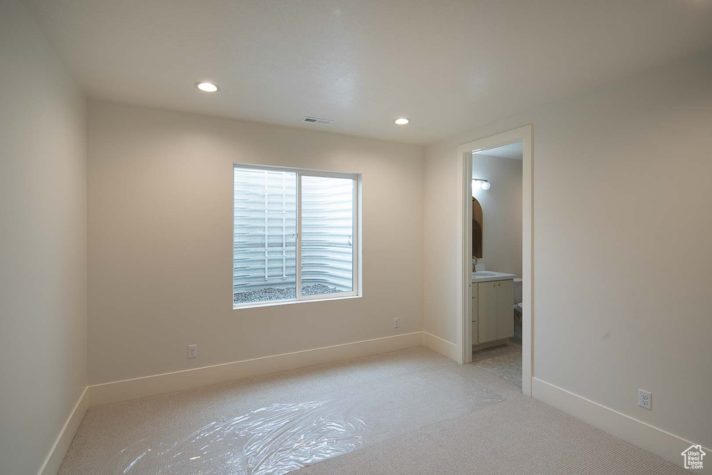 View of carpeted empty room