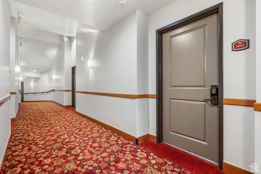 Hall with carpet