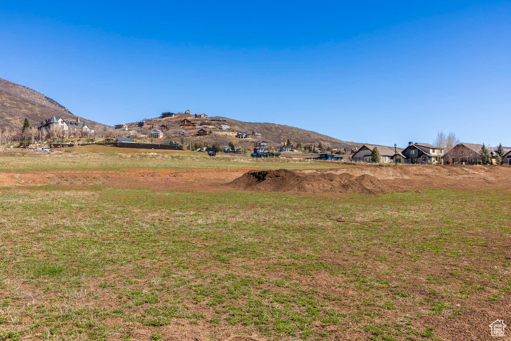 View of mountain background