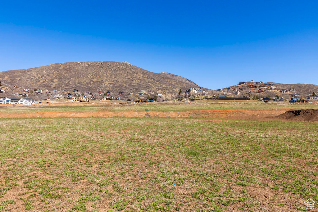 View of mountain feature featuring a rural view