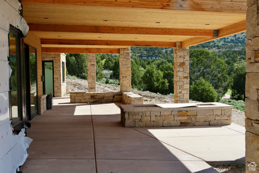 View of patio
