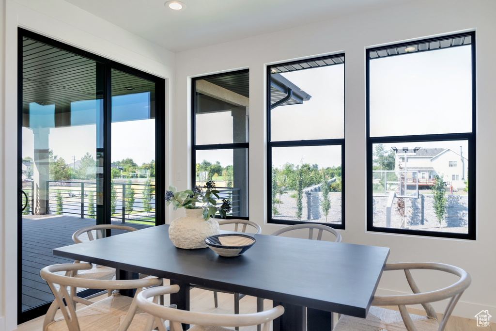 View of dining room