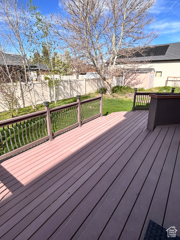Deck with a yard