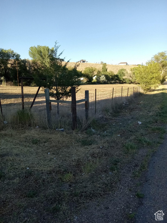 View of yard featuring a rural view