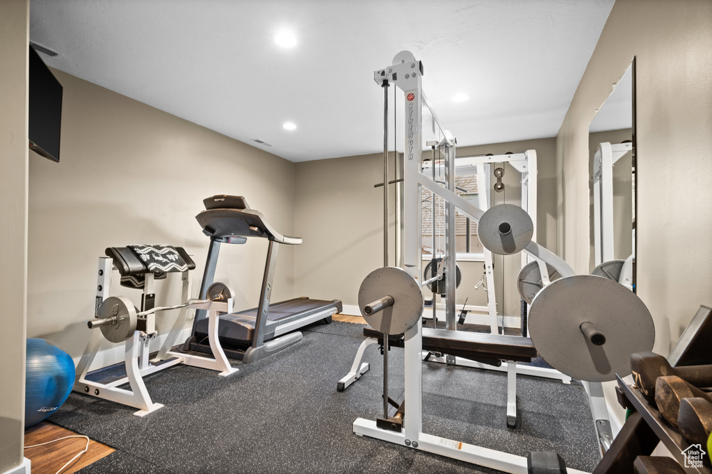 View of workout area