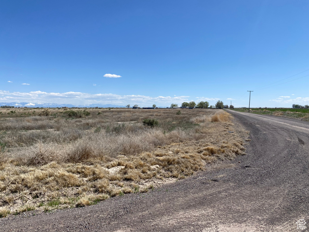 View of road with a rural view