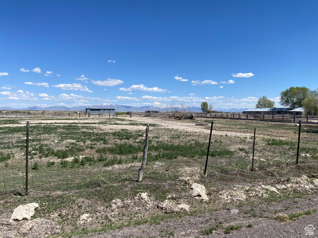 View of yard featuring a rural view