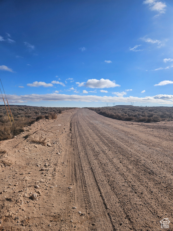 View of road with a rural view