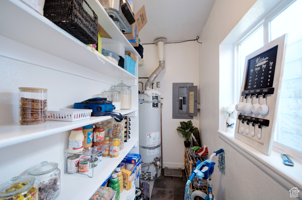 Pantry with water heater