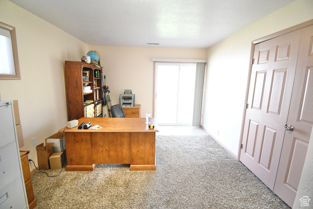 View of carpeted office