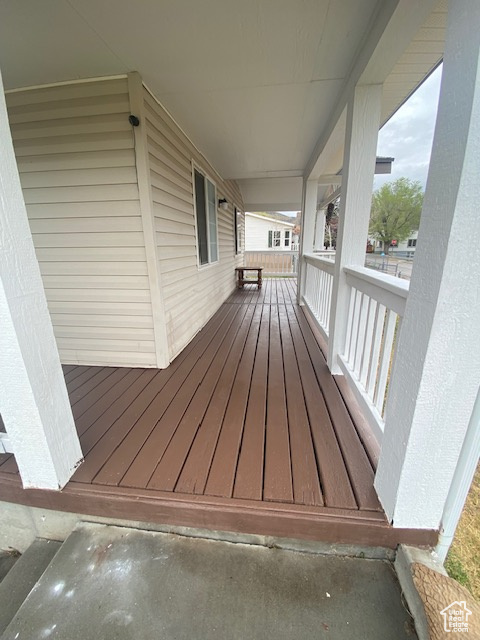 View of deck