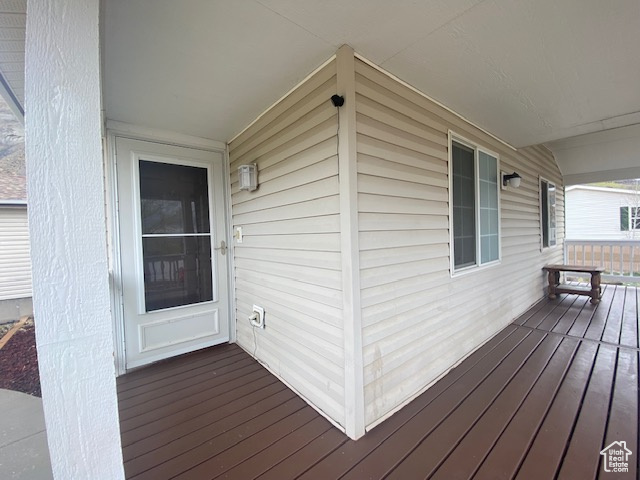 View of deck