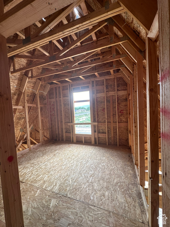 View of attic