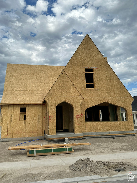 View of property in mid-construction