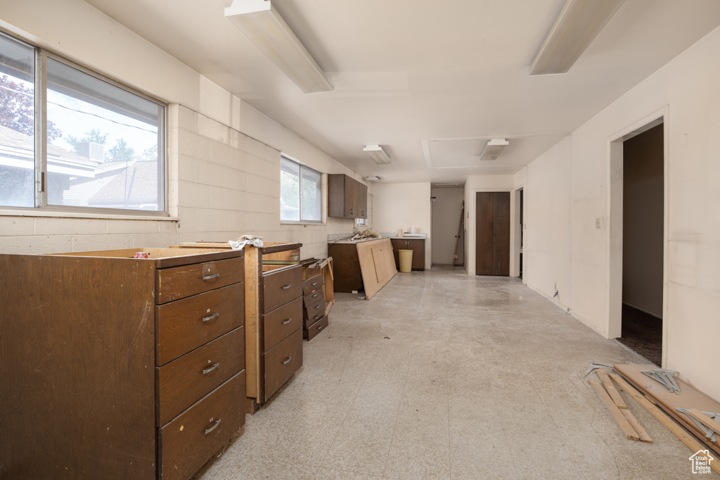 Misc room featuring light tile floors