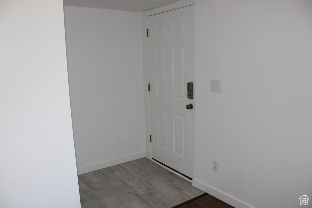 Interior space featuring hardwood / wood-style floors