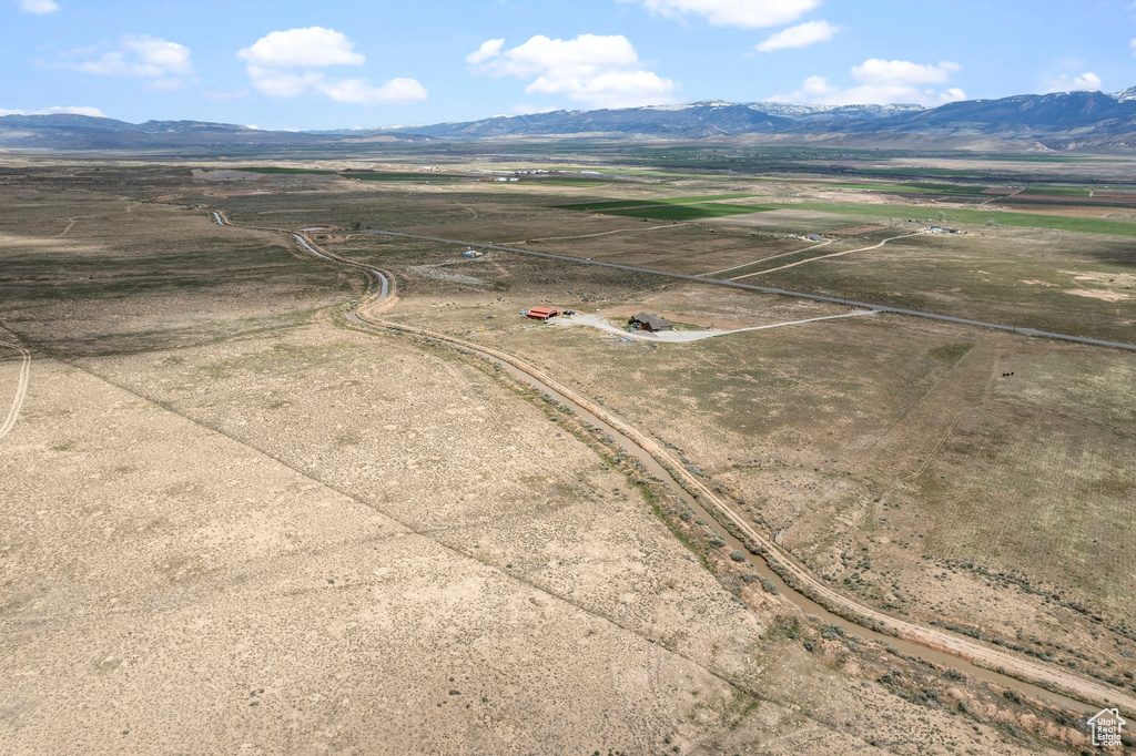 Bird\\\'s eye view with a rural view and a mountain view