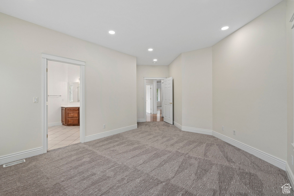 View of carpeted empty room