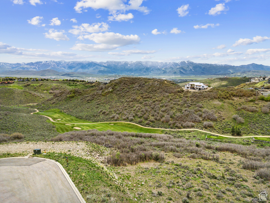 View of mountain background