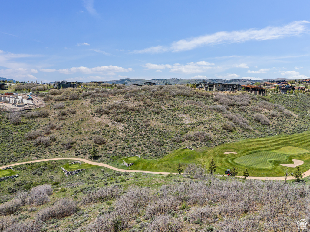 Drone / aerial view of a local golf course
