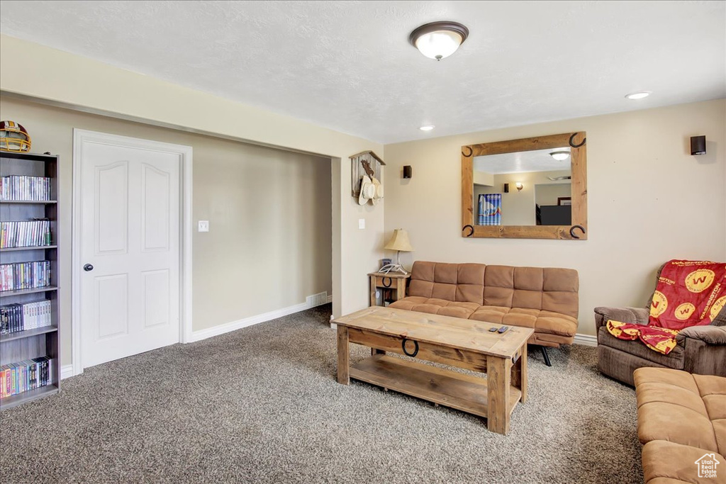 Living room with carpet