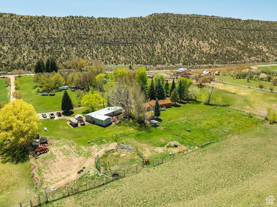 Drone / aerial view featuring a rural view