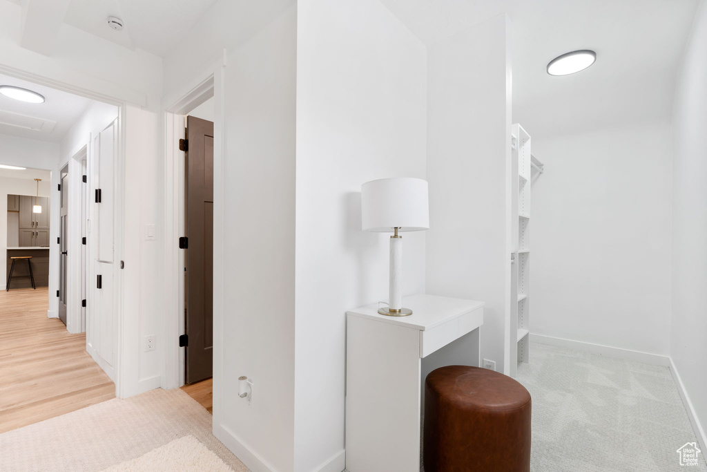 Bathroom featuring hardwood / wood-style floors