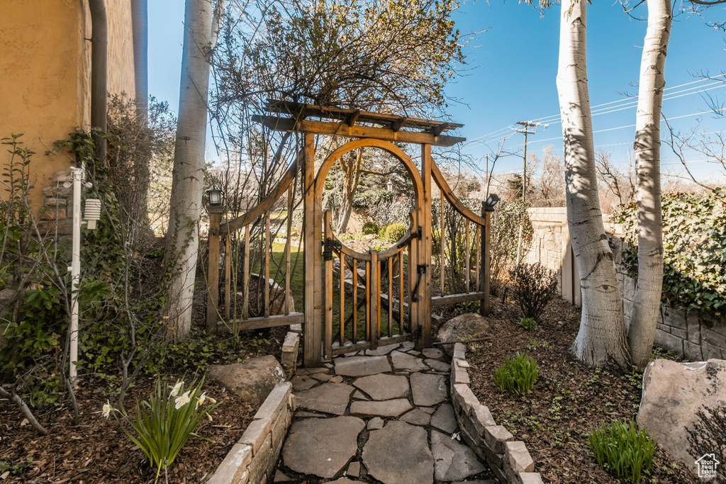 View of patio