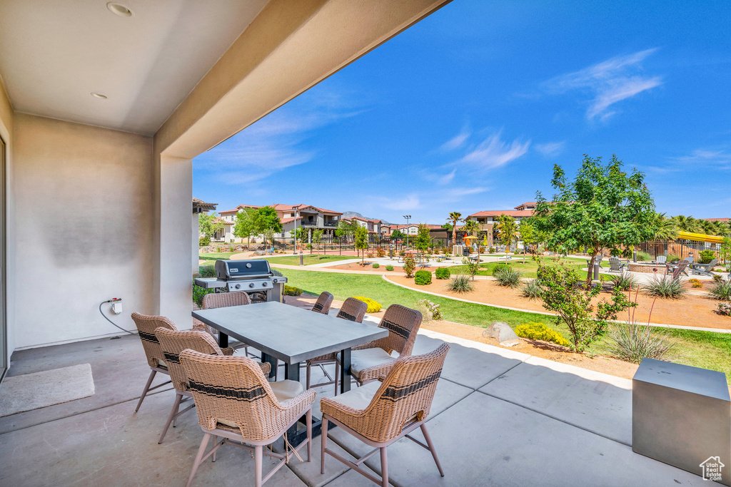 View of patio