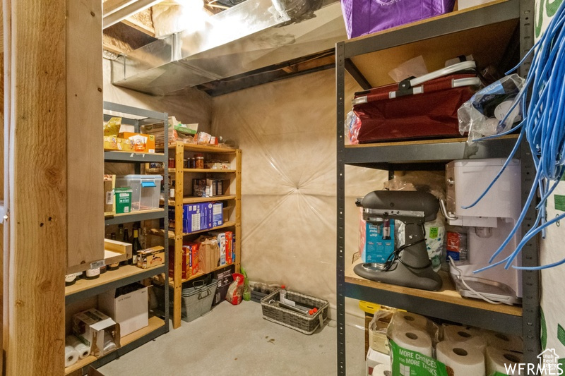 View of storage room